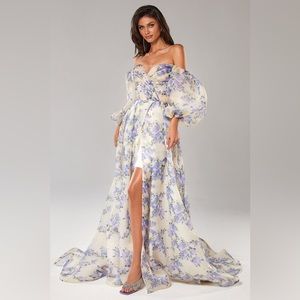 Milla Hydrangea Floral Gown XXS